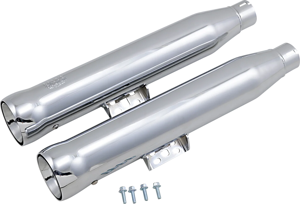 Cobra Neighbor Hater Mufflers - Chrome 6048 - Back View