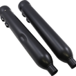 Load image into Gallery viewer, Cobra Neighbor Hater Mufflers for '95-'16 Bagger - Black 6107RB - Side View