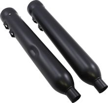 Load image into Gallery viewer, Cobra Neighbor Hater Mufflers for '95-'16 Bagger - Black 6107RB - Side View