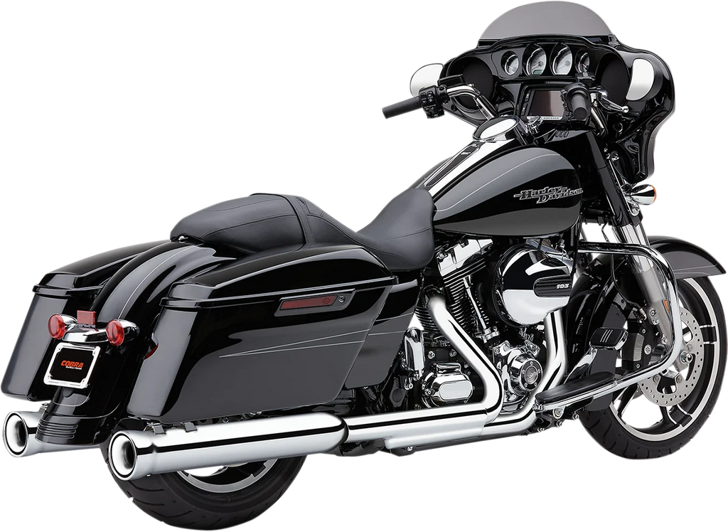 Cobra Neighbor Hater Mufflers for '95-'16 Bagger - Chrome 6107 - Main Product View