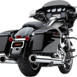Load image into Gallery viewer, Cobra Neighbor Hater Mufflers for '95-'16 Bagger - Chrome 6107 - Installation View
