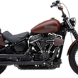 Load image into Gallery viewer, Cobra Neighbor Hater Mufflers for Softail - Black 6047B - Side View
