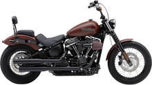 Load image into Gallery viewer, Cobra Neighbor Hater Mufflers for Softail - Black 6047B - Side View