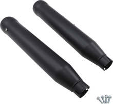 Load image into Gallery viewer, Cobra Neighbor Hater Mufflers for Softail - Black 6047B - Back View