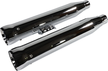 Load image into Gallery viewer, Cobra Neighbor Hater Mufflers for Softail - Chrome 6047 - Back View