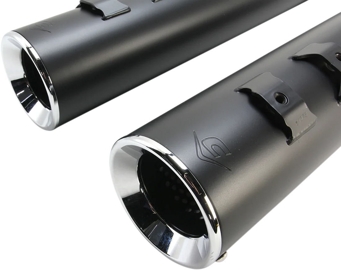 Cobra Power Flo Mufflers FL - Black - Back View