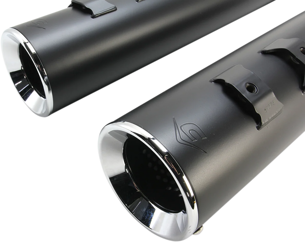 Cobra Power Flo Mufflers FL - Black - Back View