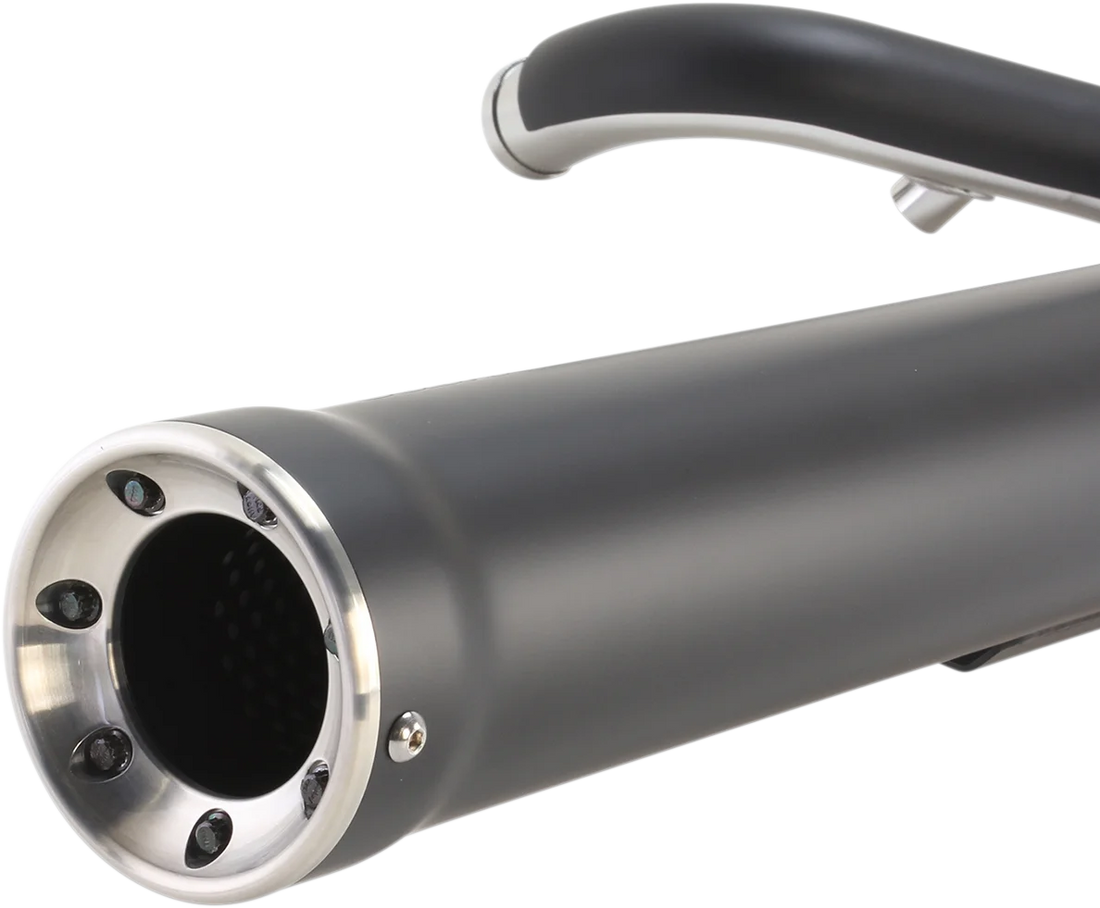 Cobra Power Pro RPT Exhaust - Black - '12-'17 Dyna 6468B - Back View