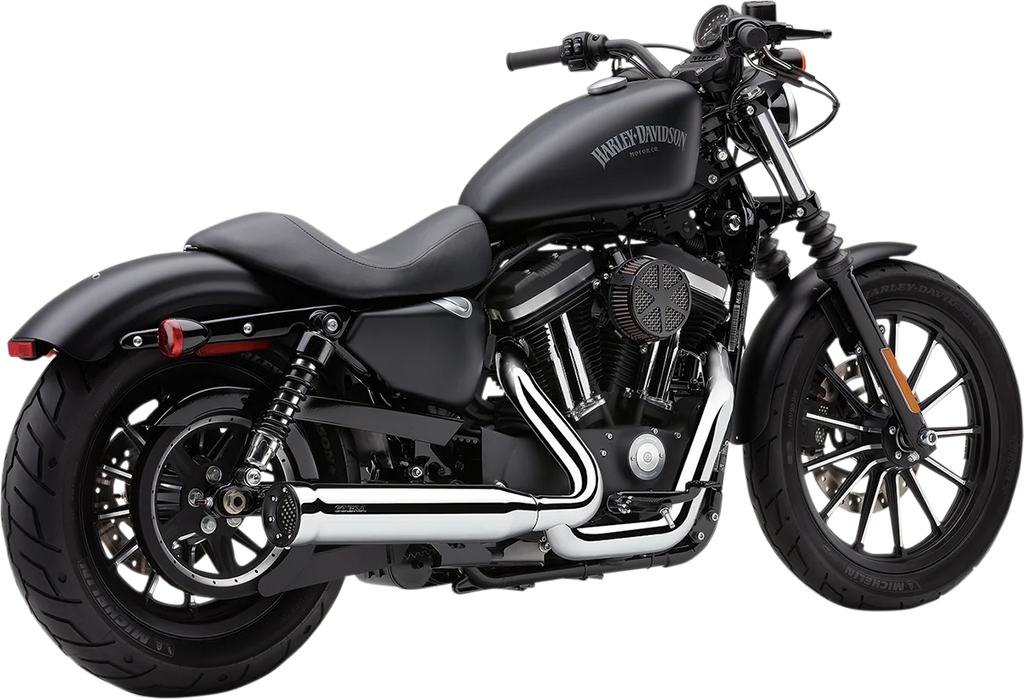 Cobra Power Pro RPT Exhaust - Black - '12-'17 Dyna 6468B - Installation View