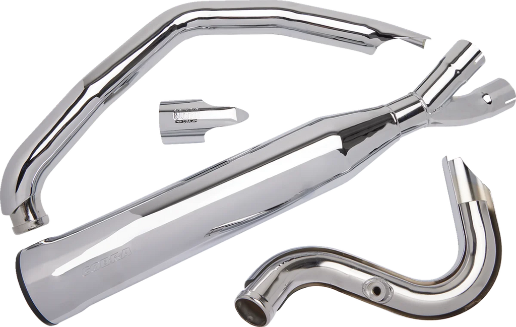 Cobra Power Pro RPT Exhaust - Chrome - '12-'17 Dyna 6468 - Back View