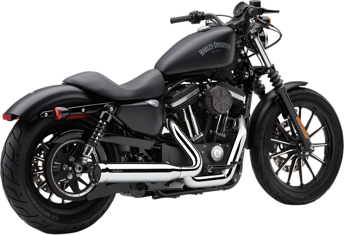 Cobra Power Pro RPT Exhaust - Chrome - '12-'17 Dyna 6468 - Installation View