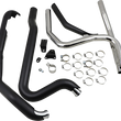 Load image into Gallery viewer, Cobra Powerport Dual Headpipes - Black 6254RB - Side View