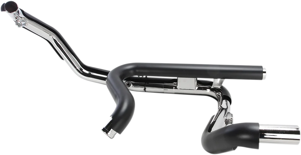 Cobra Powerport Dual Headpipes with Dual Bungs - Black 6253DBRB1 - Side View
