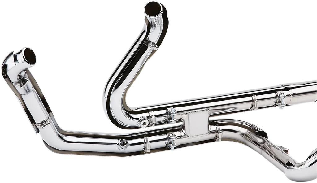 Cobra Powerport Headpipes - Chrome - '10-'16 Bagger 6253 - Side View