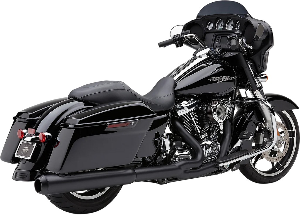 Cobra Powr-Flo 2:1 Exhaust - Black - '17-'20 FL 6451RB - Main Product View