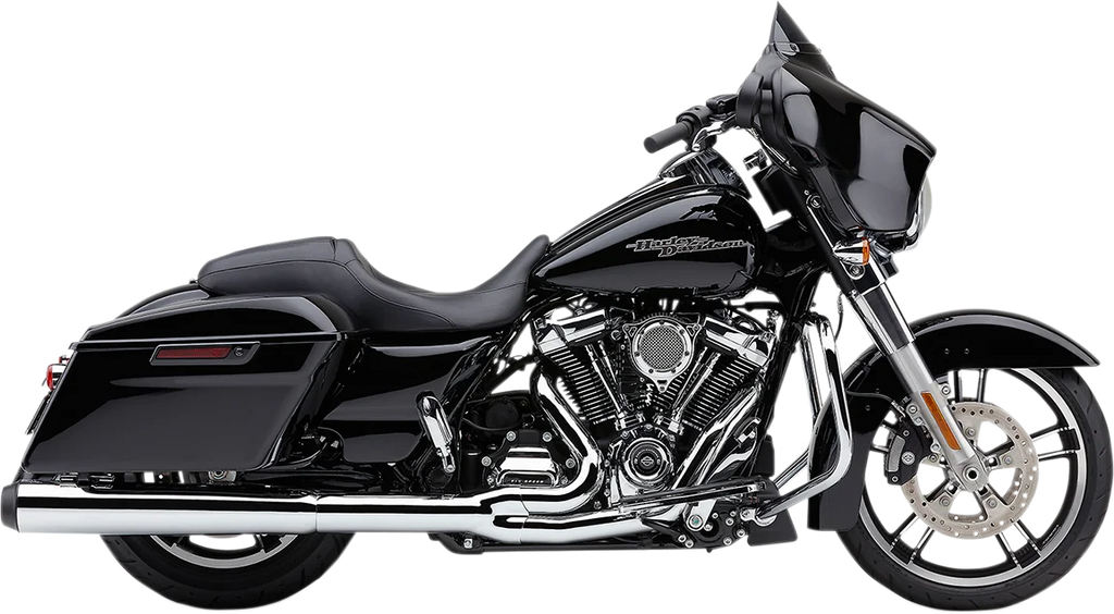 Cobra Powr-Flo 2:1 Exhaust - Chrome - '17-'20 FL 6451 - Side View