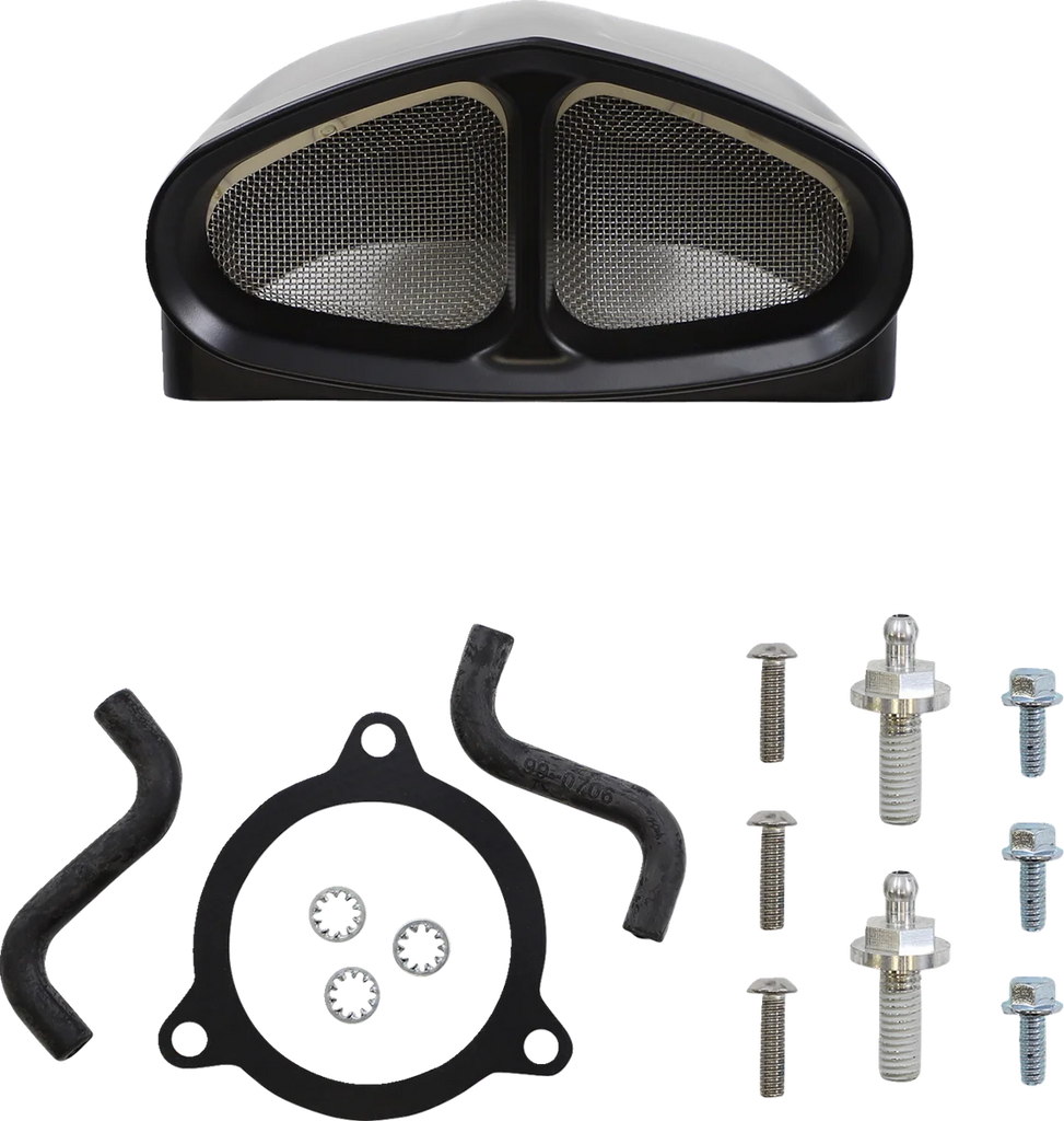 Cobra PowrFlo Air Intake Kit - Black 606-0100B-SB - Side View