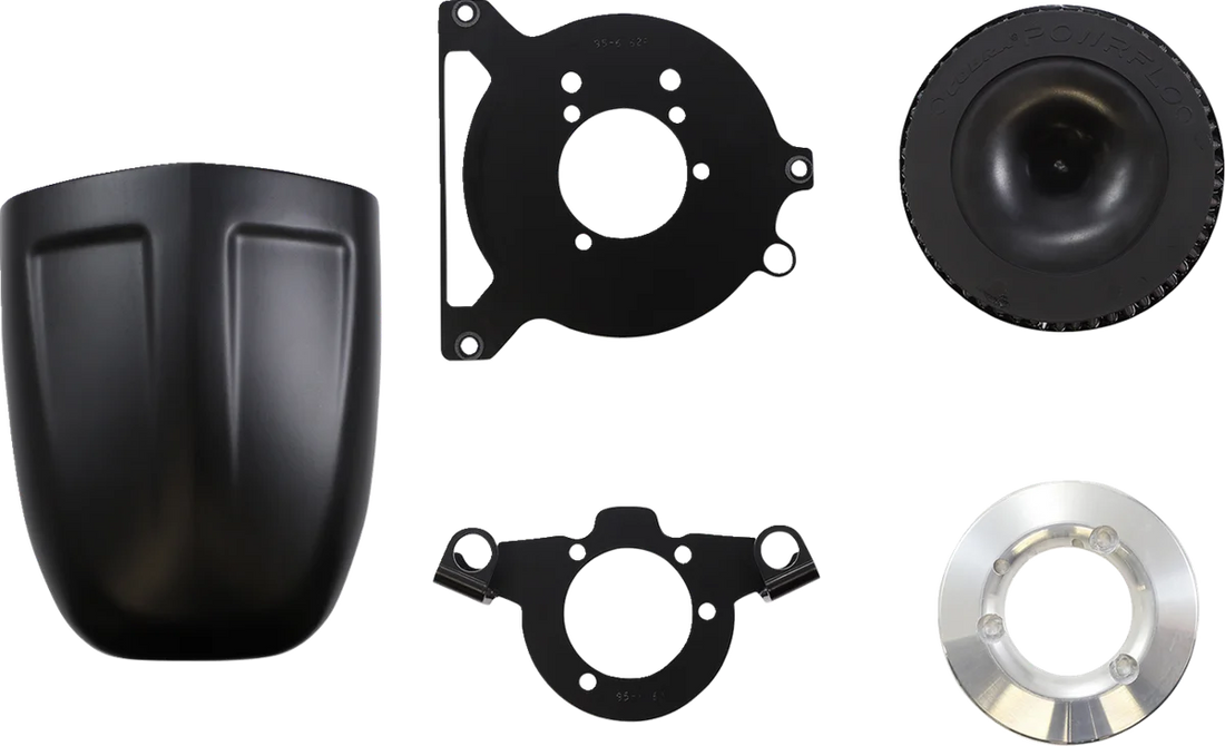 Cobra PowrFlo Air Intake Kit - Black 606-0103B-SB - Back View