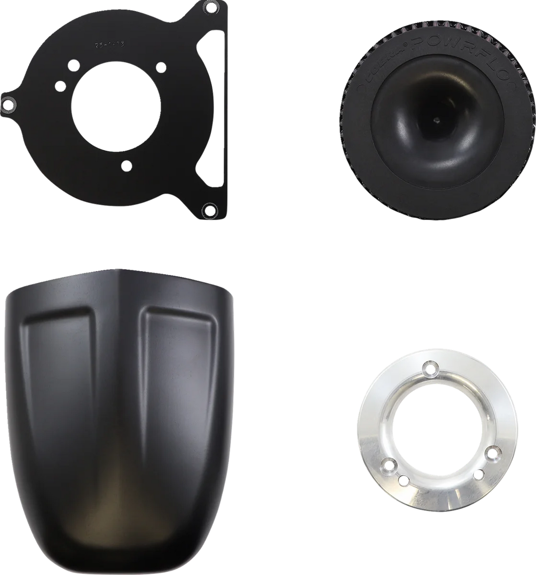 Cobra PowrFlo Air Intake Kit - Black 606-0104B-SB - Side View