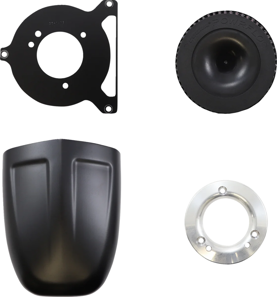 Cobra PowrFlo Air Intake Kit - Black 606-0104B-SB - Side View