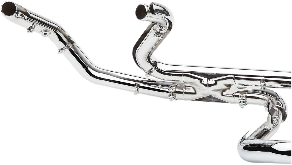 Cobra Pro Chamber Headpipes - Chrome 6255 - Side View
