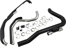 Load image into Gallery viewer, Cobra Pro Chamber Headpipes for Trike - Black 6256RB - Side View