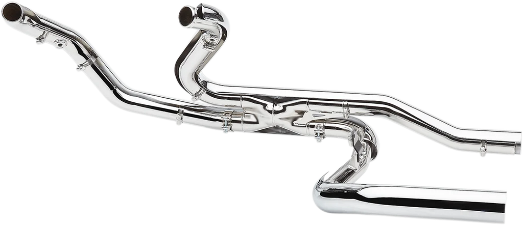 Cobra Pro Chamber Headpipes for Trike - Chrome 6256 - Side View