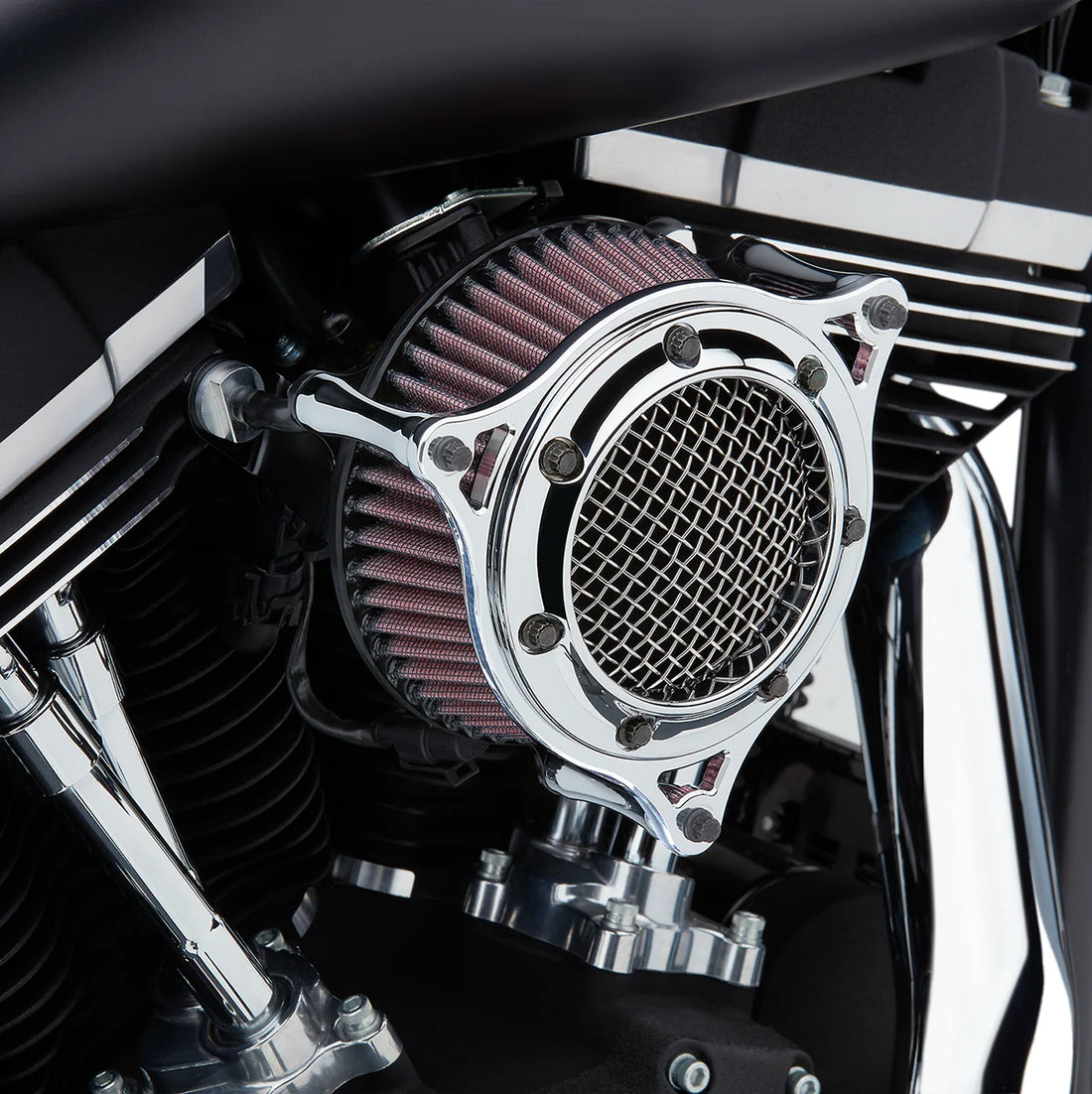 Cobra RPT Air Intake Kit - Chrome 606-0100-05-SB - Back View
