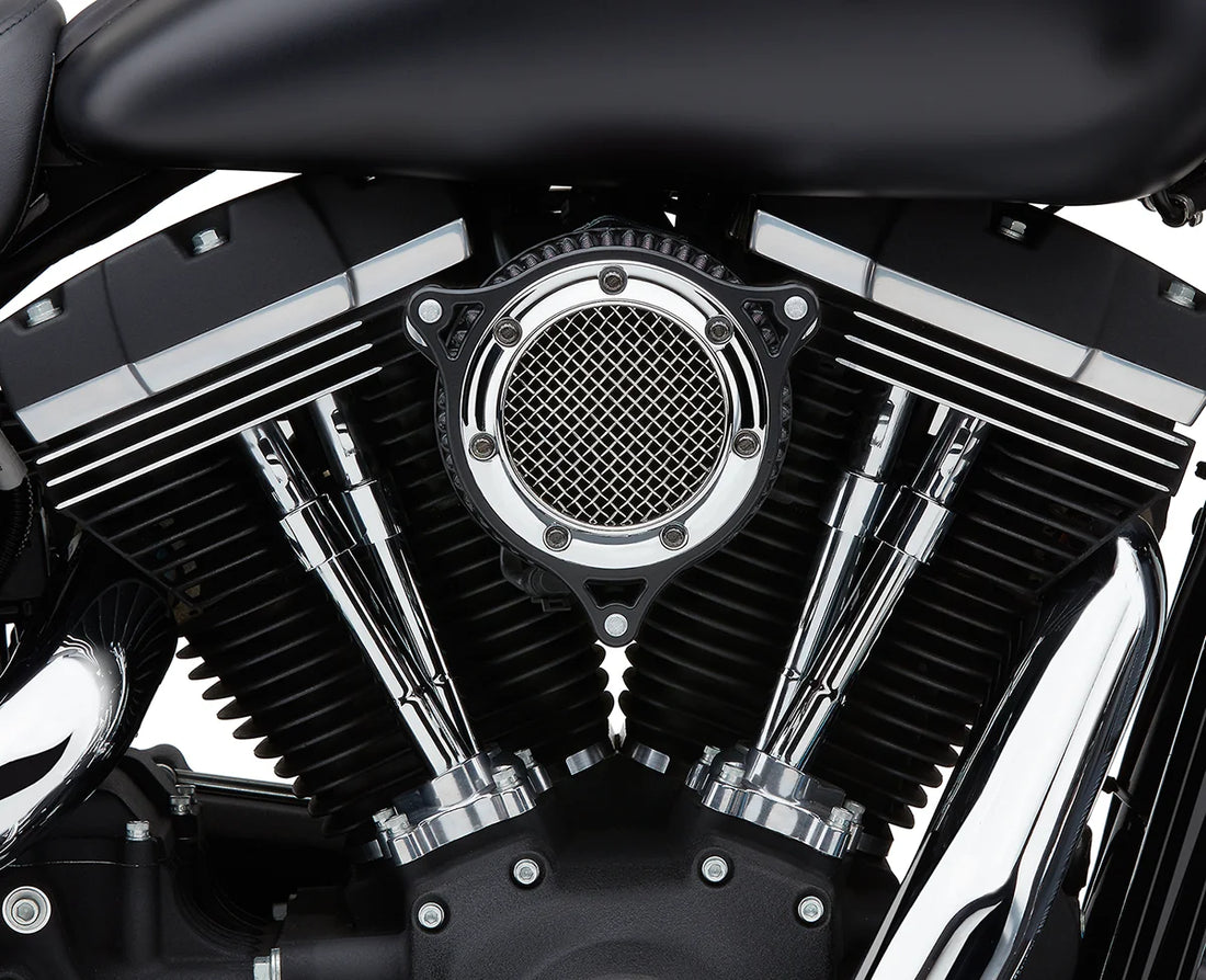 Cobra RPT Air Intake Kit - Chrome/Black 606-0103-05CBSB - Side View