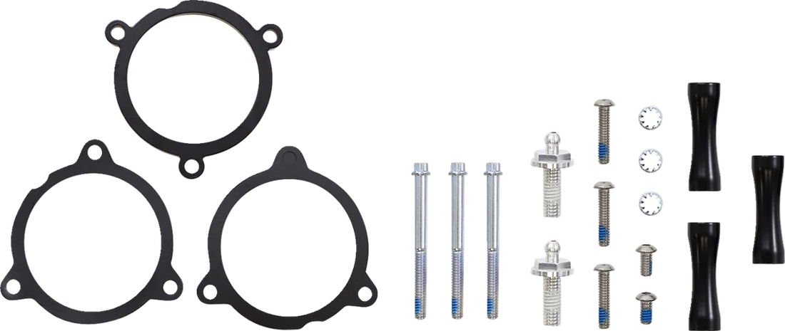Cobra RPT Air Intake Kit - Chrome/Black - Softail 606-0104-05CB - Installation View