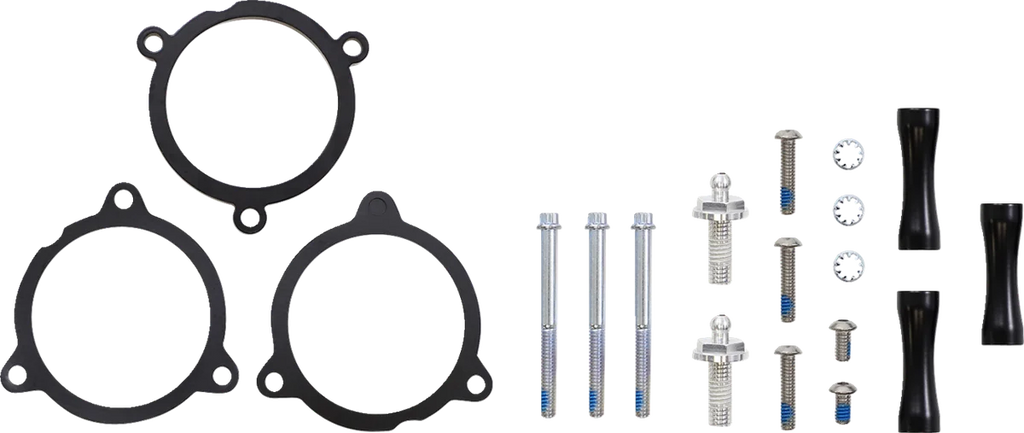 Cobra RPT Air Intake Kit - Chrome/Black - Softail 606-0104-05CB - Installation View
