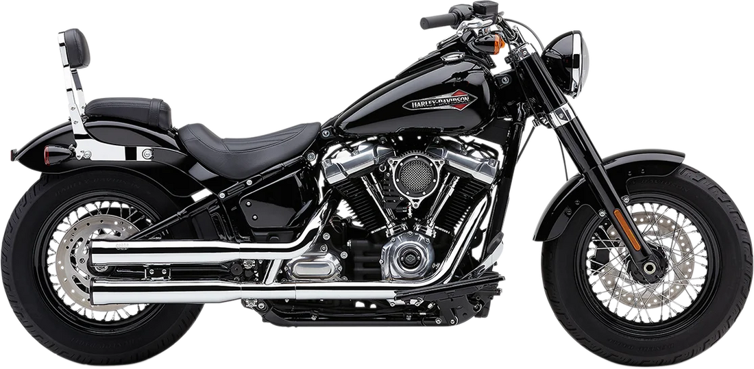 Cobra RPT Mufflers for Softail - Chrome 6057 - Back View