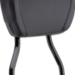Load image into Gallery viewer, Cobra Round Sissy Bar - Short - Black - Dyna 602-1252B - Main Product View
