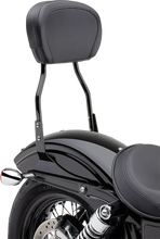 Load image into Gallery viewer, Cobra Round Sissy Bar - Short - Black - Dyna 602-1252B - Side View