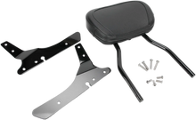Load image into Gallery viewer, Cobra Round Sissy Bar - Short - Black - Sportster 602-1253B - Back View