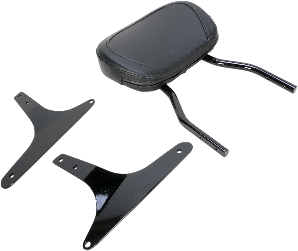 Cobra Round Sissy Bar - Standard - Black - Softail 602-1301B - Main Product View