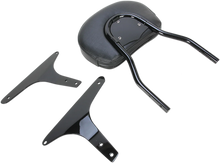 Load image into Gallery viewer, Cobra Round Sissy Bar - Standard - Black - Softail 602-1301B - Back View