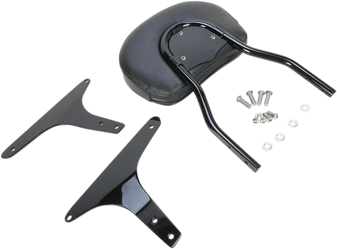 Cobra Round Sissy Bar - Standard - Black - Softail 602-1301B - Installation View