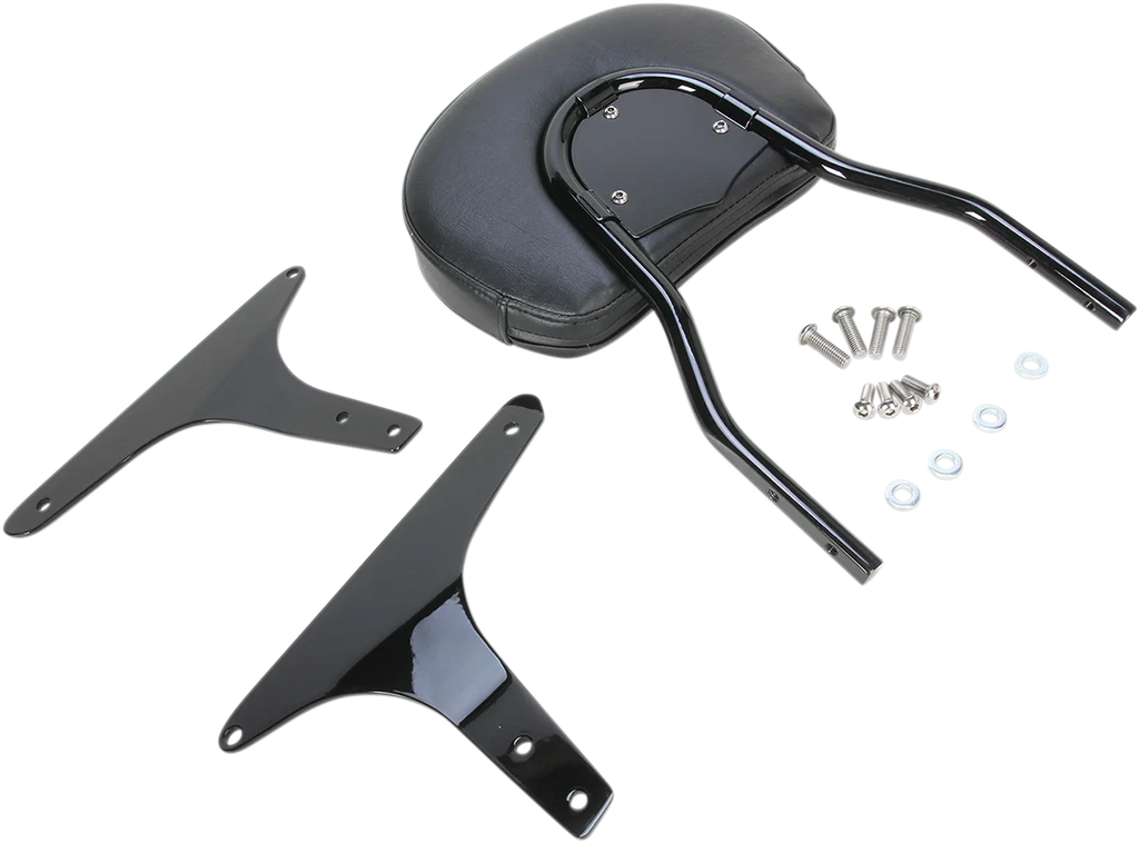 Cobra Round Sissy Bar - Standard - Black - Softail 602-1301B - Installation View