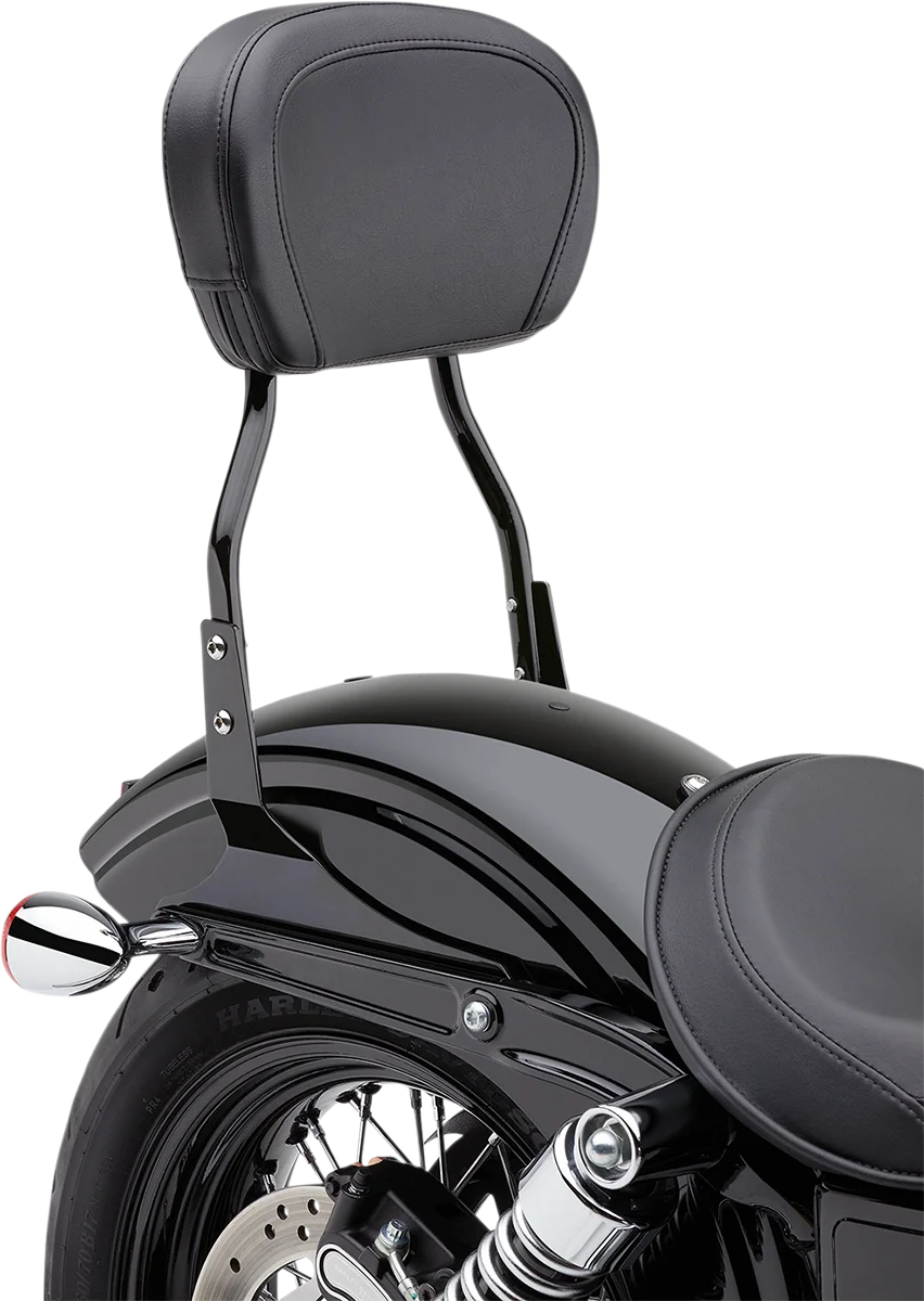 Cobra Round Sissy Bar - Standard - Black - Softail 602-1301B - Additional View 5