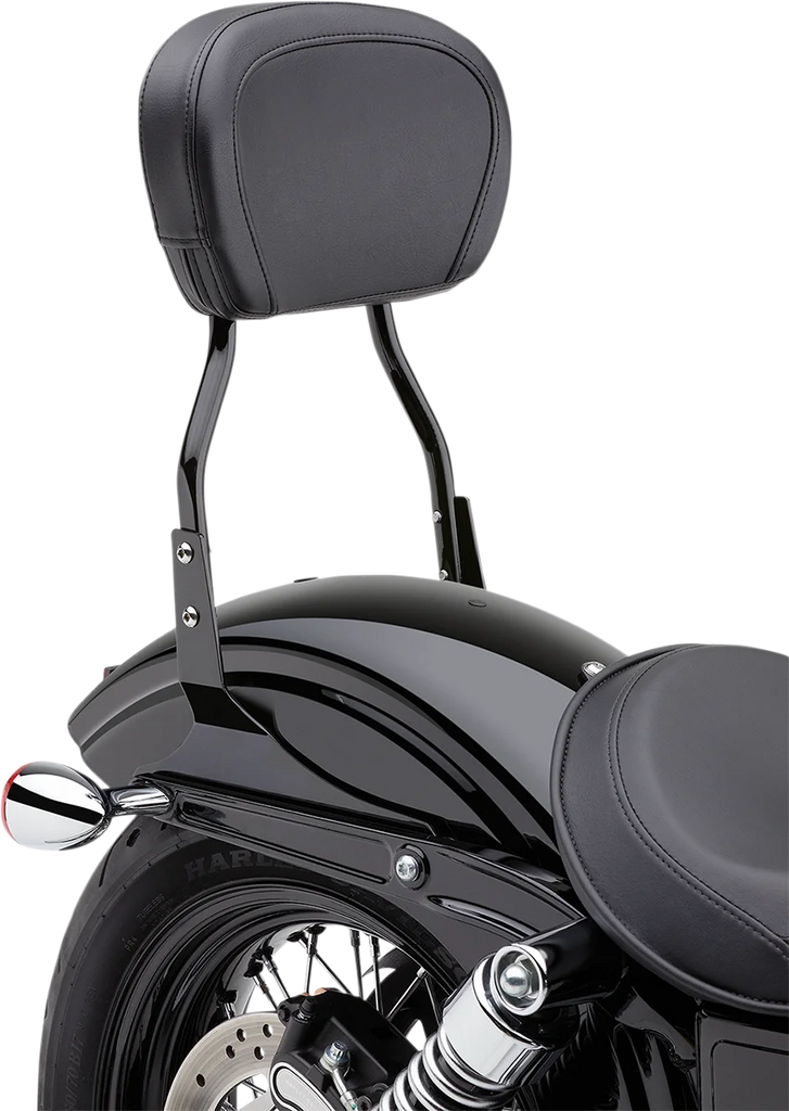 Cobra Round Sissy Bar - Standard - Black - Softail 602-1301B - Additional View 5