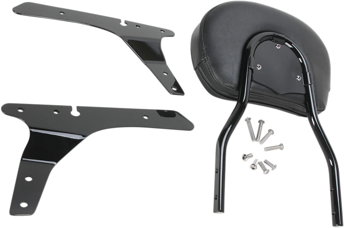 Cobra Round Sissy Bar - Standard - Black - Sportster 602-1303B - Side View