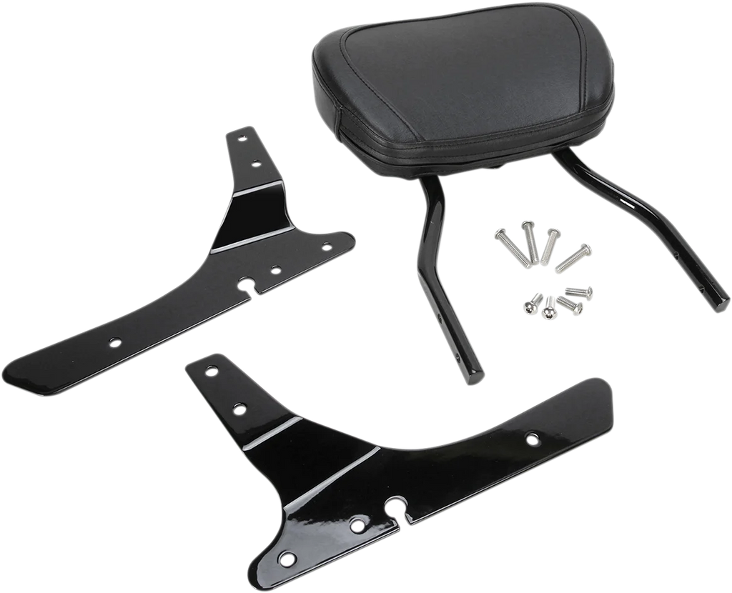 Cobra Round Sissy Bar - Standard - Black - Sportster 602-1303B - Back View