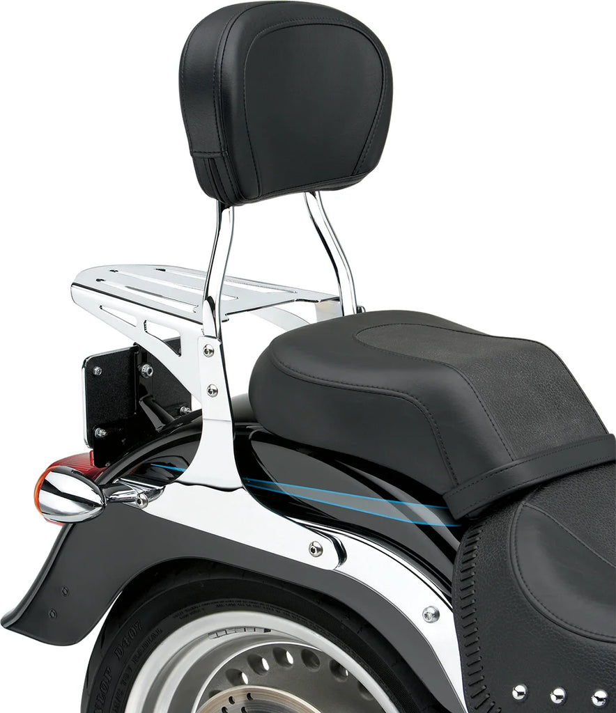 Cobra Round Sissy Bar - Standard - FLSTF/FXST 602-1251 - Back View