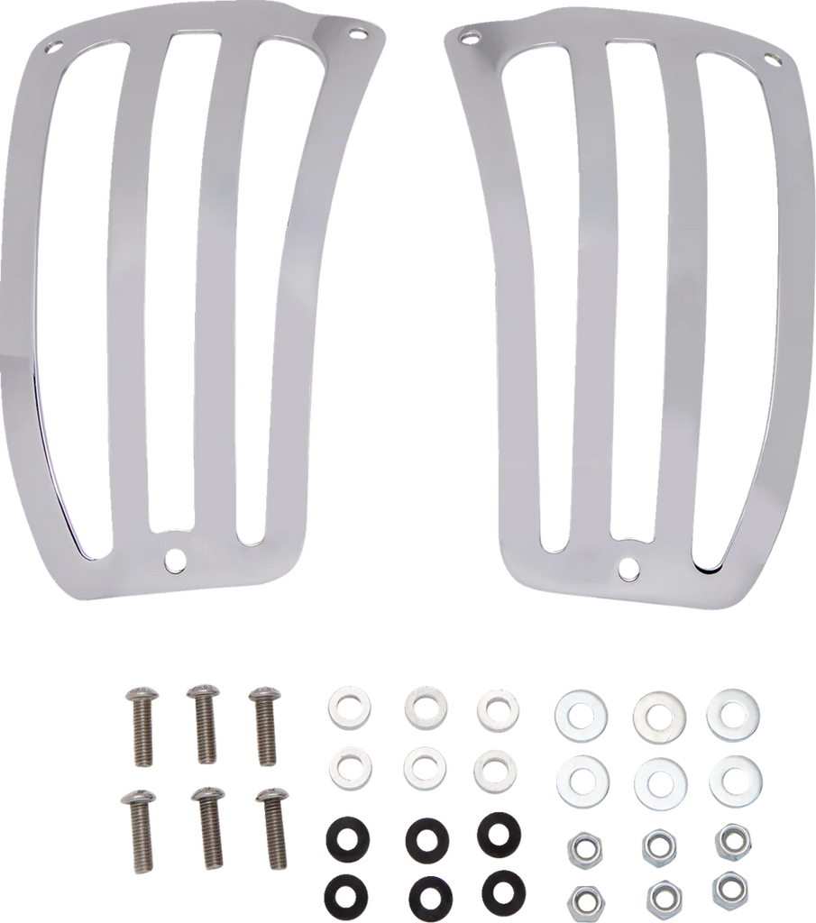 Cobra Saddlebag Lid Guards - Chrome 02-6943 - Main Product View