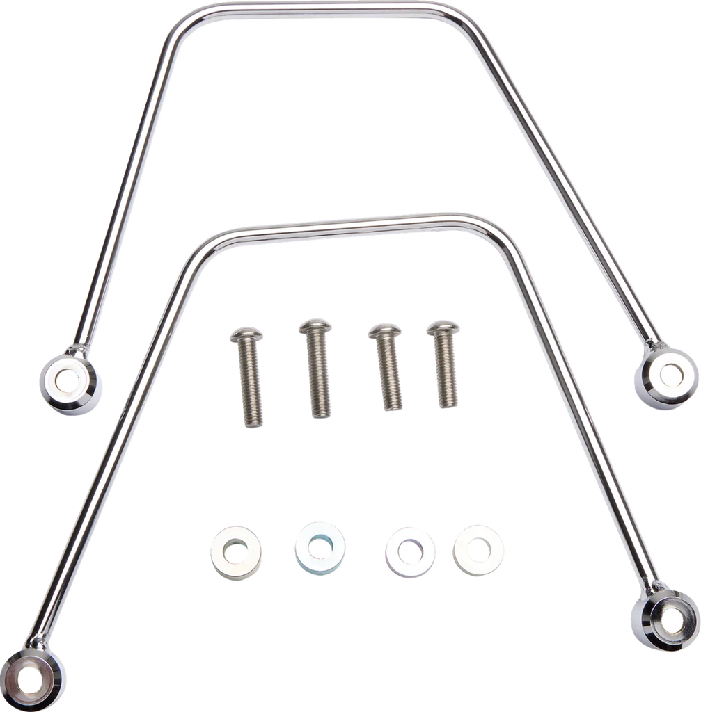 Cobra Saddlebag Support - Chrome - Vulcan 900 02-6468 - Main Product View