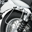 Load image into Gallery viewer, Cobra Saddlebag Supports - Chrome - Honda VT 02-6114 - Side View