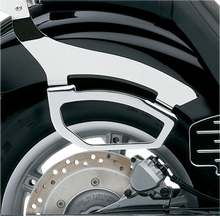 Load image into Gallery viewer, Cobra Saddlebag Supports - Chrome - Honda VT 02-6136 - Side View