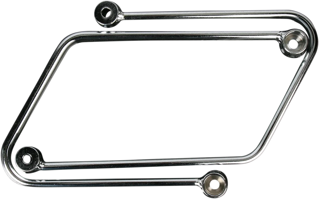 Cobra Saddlebag Supports - Chrome - Vulcan 1500 02-6441 - Side View