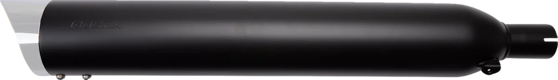 Cobra Scalloped Muffler - Black - '11-'17 Stryker 2270B - Back View